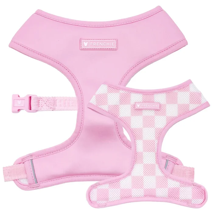 Frenchie Duo Reversible Harness – Pink Bubblegum