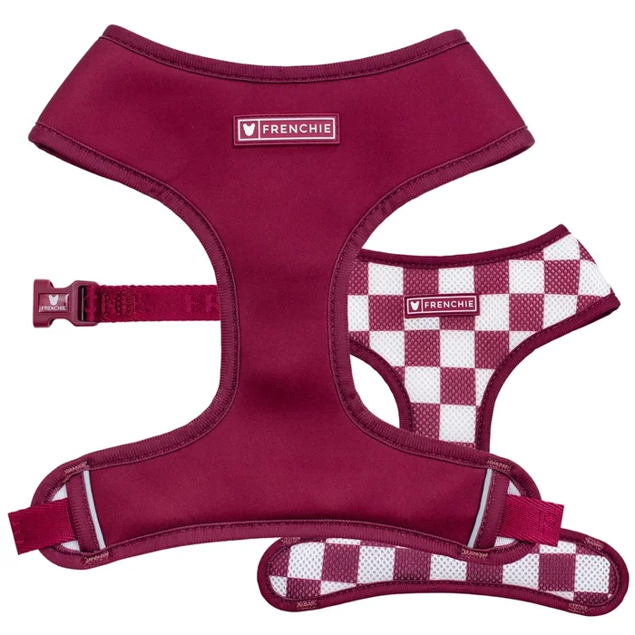 Frenchie Duo Reversible Harness – Ruby