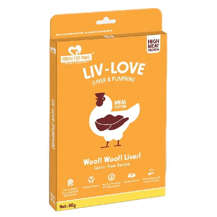 Fresh For Paws Chicken Liver & Pumpkin Liv Love Supplement for Dogs