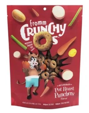Fromm Crunchy O’s Multigrain Dog Treats, Pot Roast Punchers