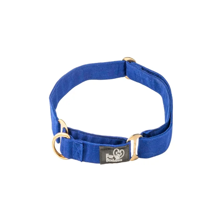 Furbuddies Martingale Collar For Dogs – Royal Azur Blue Canvas