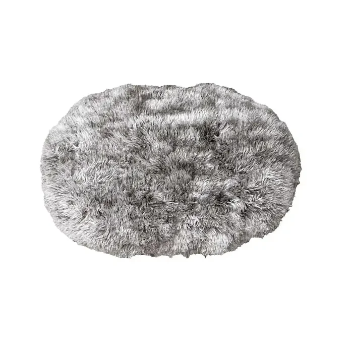furry oval dog cushion Bobby [Size 88×58 cm]