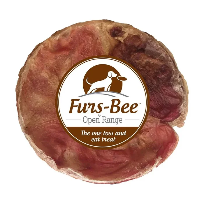 Furs-Bee Beef Bladder Dog Treat Disc from Home Range