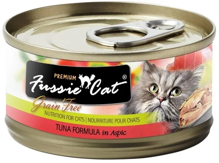 Fussie Cat Premium Grain Free Tuna Formula in Aspic Canned Cat Food