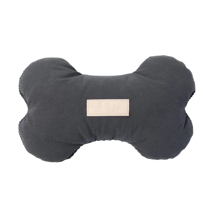 FuzzYard Life Bone Dog Toy – Slate Gray