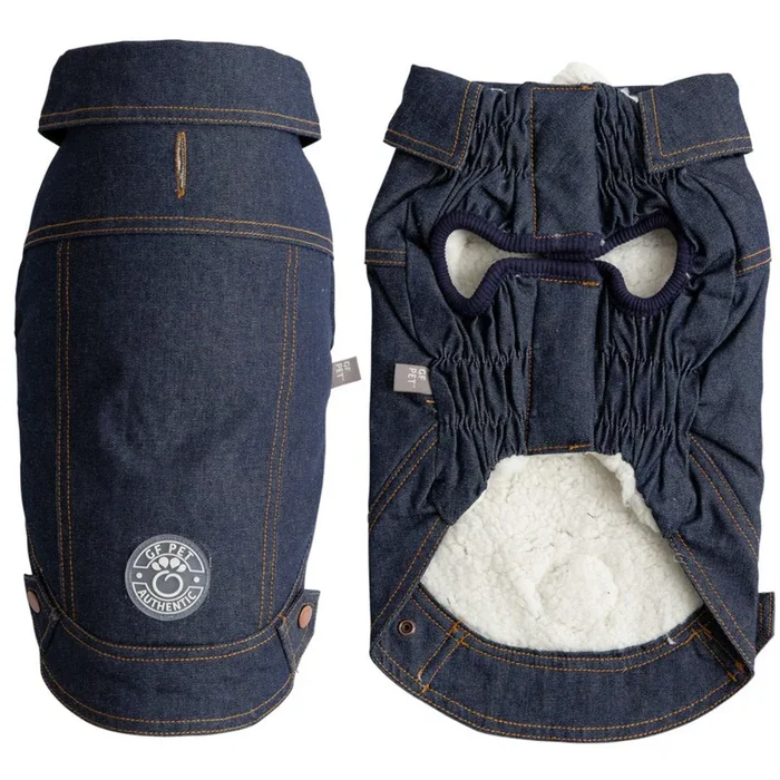 GF Pet Denim Dog Jacket – Dark Blue