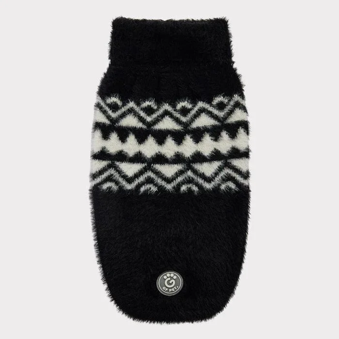 GF Pet Fuzzy Sweater – Black for Dogs