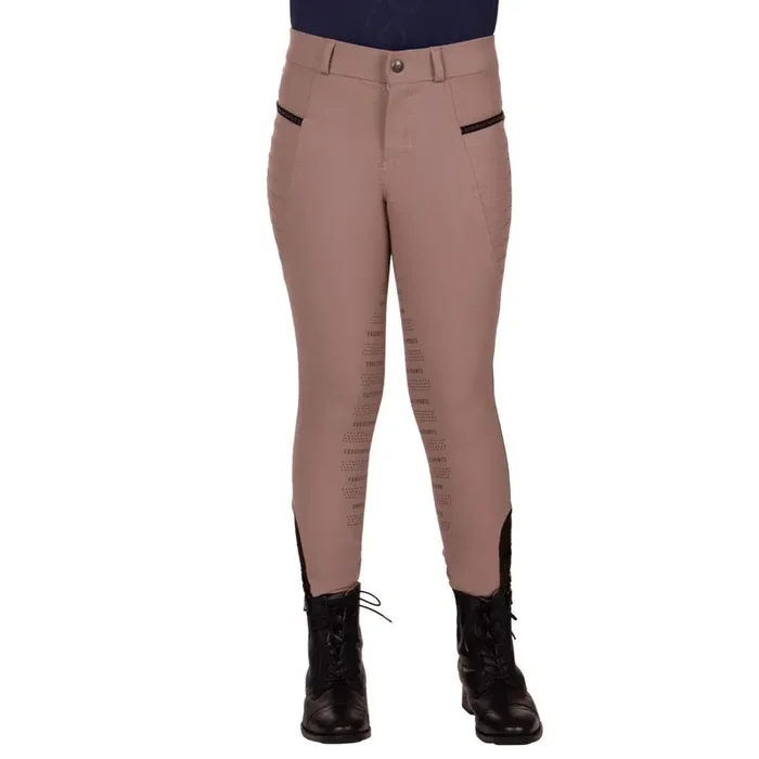 Girl‘s mid grip riding pants QHP Rylee [Size 12 years]