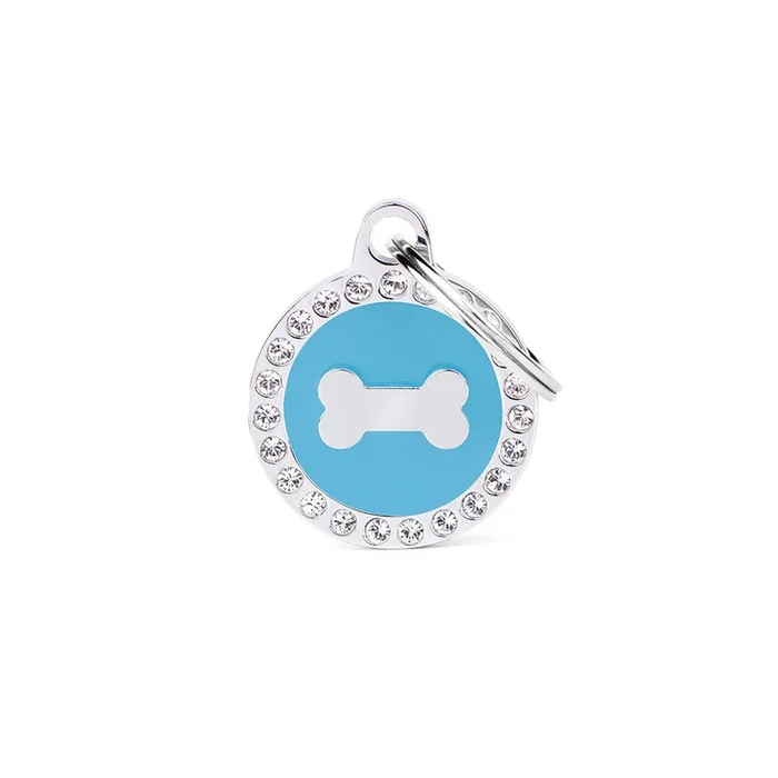 Glam Bone Light Blue ID Tag – MyFamily