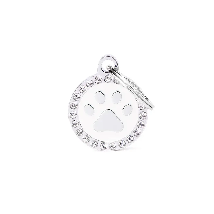Glam Paw White ID Tag – MyFamily