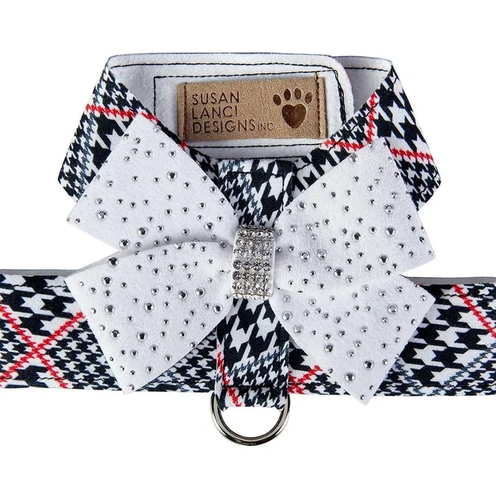 Glen Houndstooth Stardust Nouveau Bow Tinkie Harness