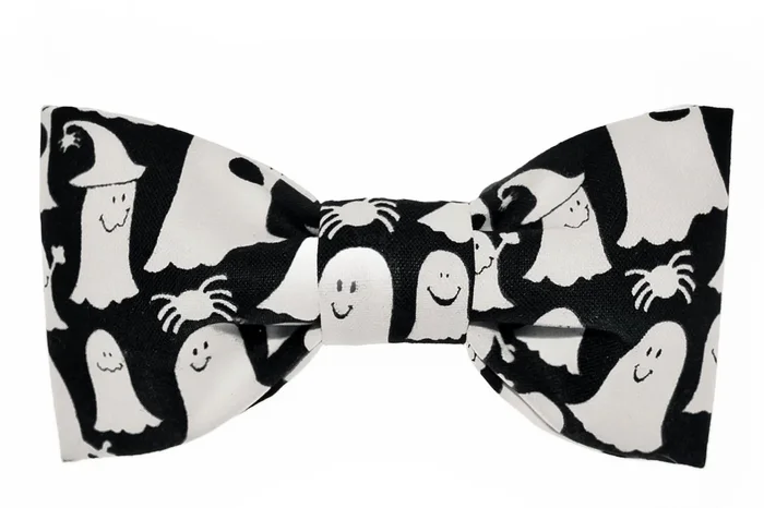 Glowing Casper Ghost Dog Bow Tie – 1002