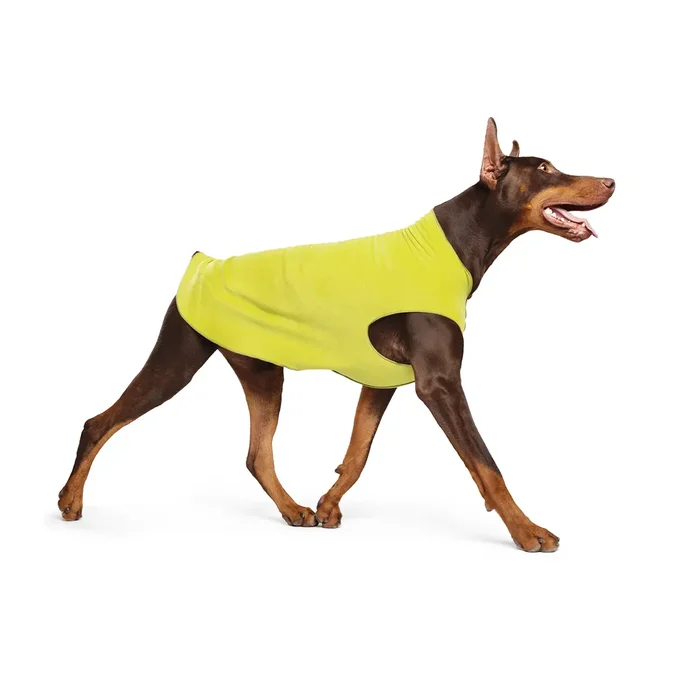 Gold Paw Fleece Dog Jacket – Avocado