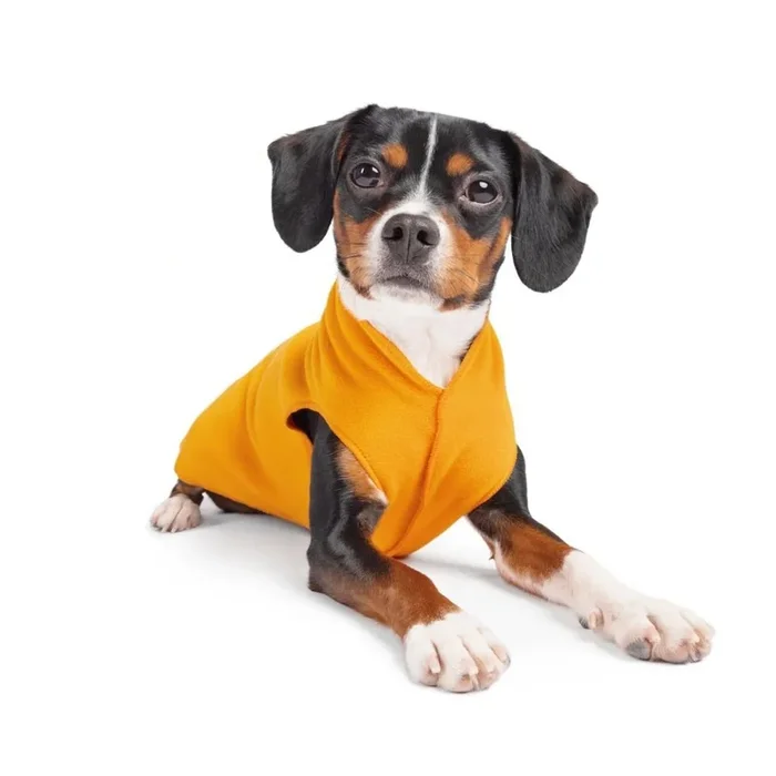 Gold Paw Fleece Dog Jacket – Cheddar