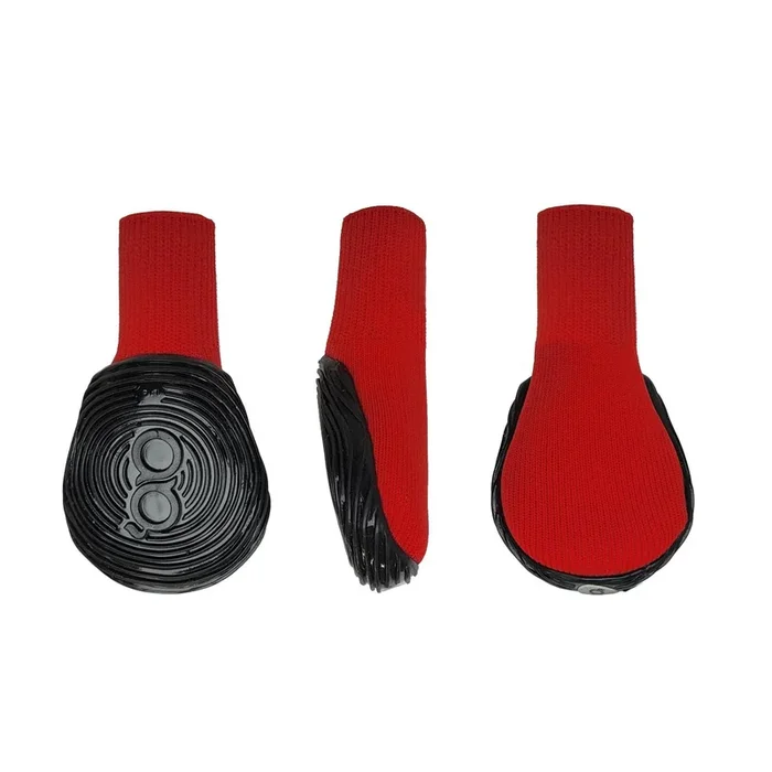 Goo-eez Athleticaz Dog Boots – Red/Black – 2 Boot Pack