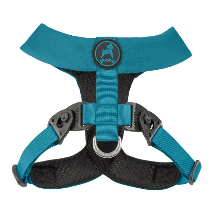 Gooby Comfort X Dual Snap Dog Harness – Turquoise