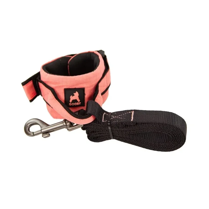 Gooby Ripstop Wristband Dog Leash – Pink