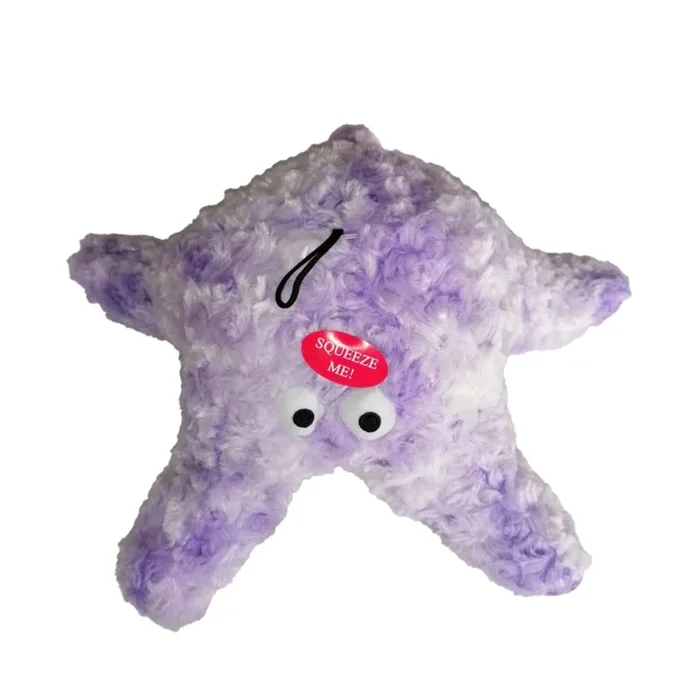 Gor Pets Reef Collection Plush Dog Toy – Purple Starfish