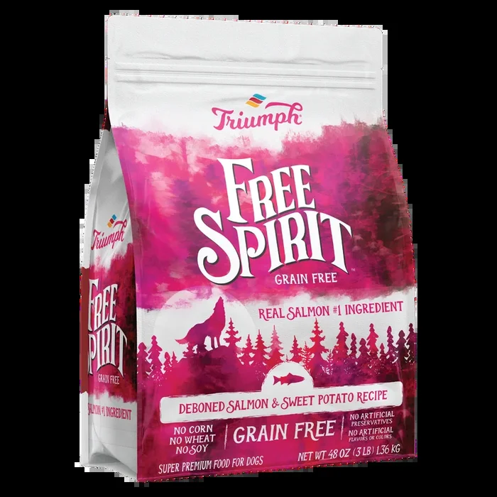 Grain Free Salmon & Sweet Potato Dog Food | 3 LB, 13 LB, 26 LB | Triumph