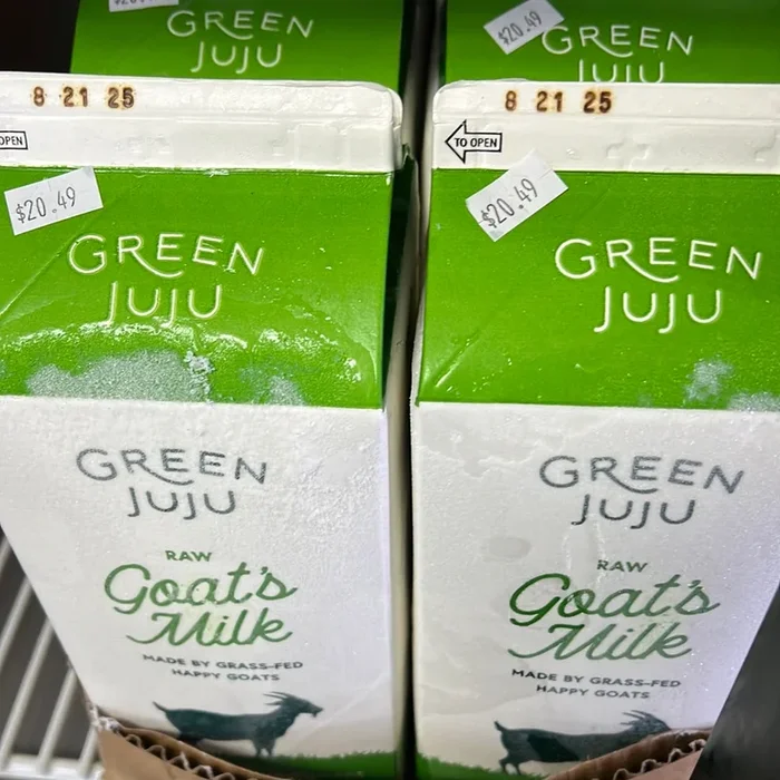 Green JuJu Frozen RAW GOAT’S MILK