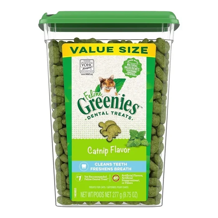 Greenies Feline Catnip Adult Cat Dental Treats 9.75-oz