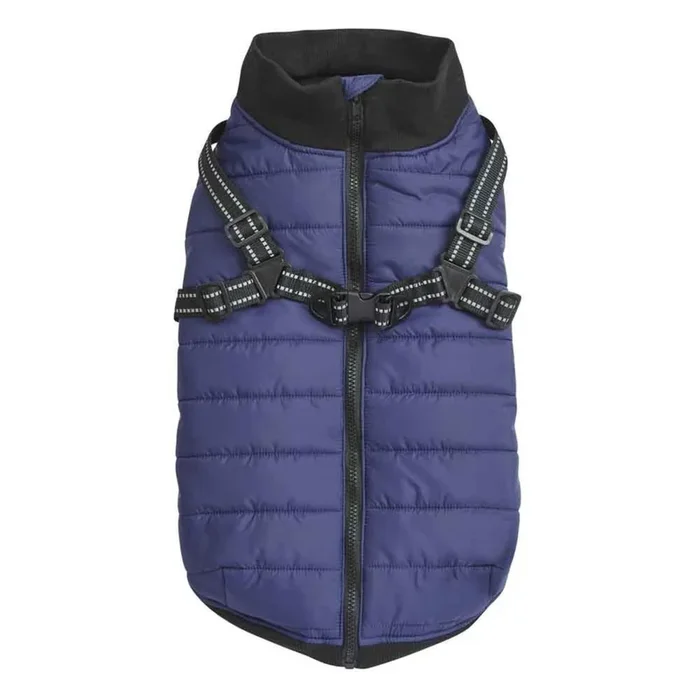 Guardian Gear Polar Excursion Harness Dog Coat – Blue