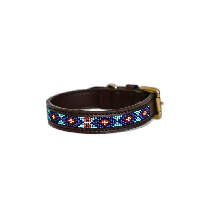 Handmade beaded dog collar Kentucky