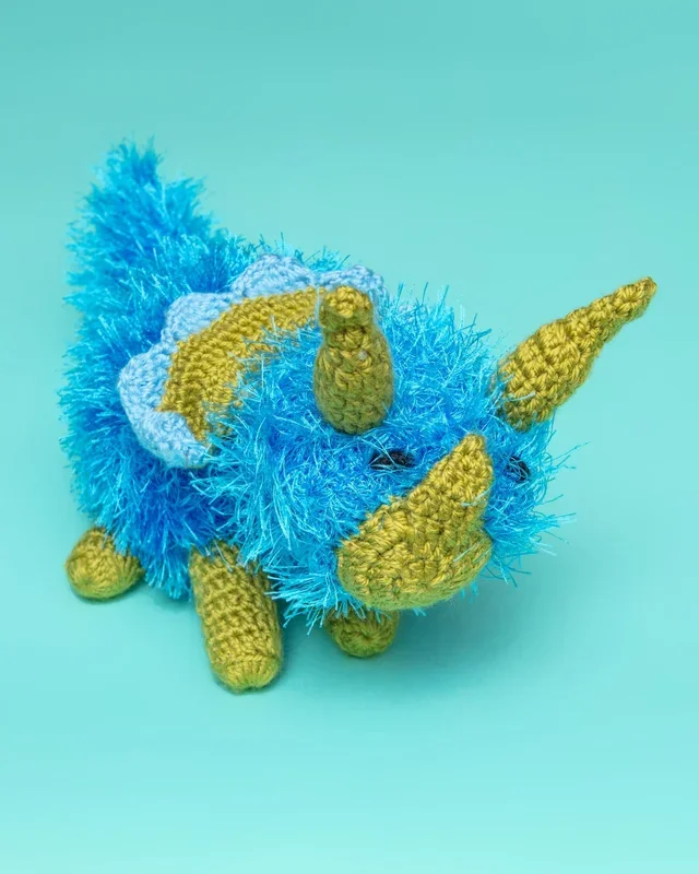 Handmade Dinosaur Squeaky Dog Toy