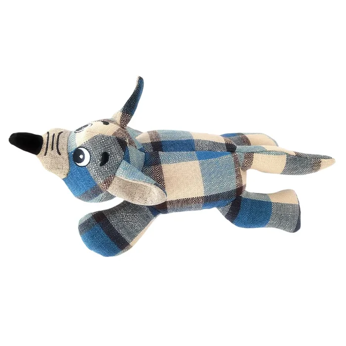 Happy Tails Plaids Plush Dog Toy – Fox