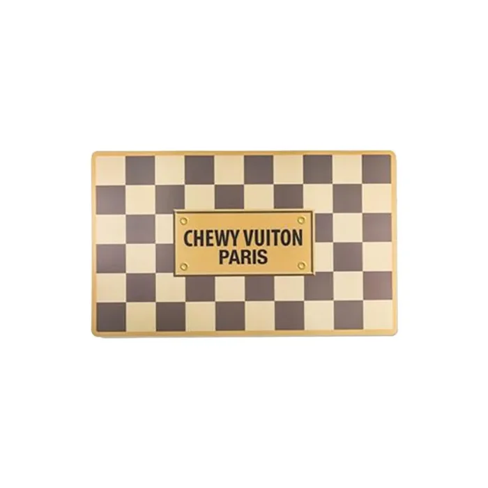 Haute Diggity Dog Chewy Vuiton Pet Placemat – Checker
