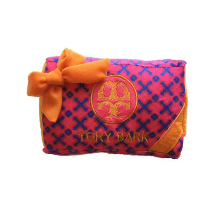 Haute Diggity Dog Tory Bark Plush Gift Box Dog Toy
