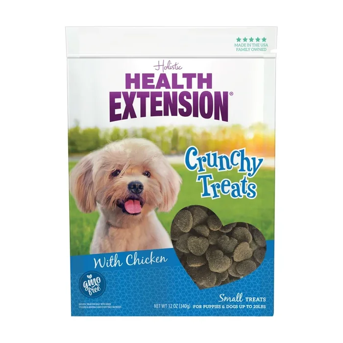 Health Extension Crunchy Heart Dog Treats – Chicken
