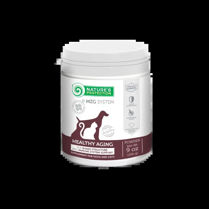 Healthy Aging – Senior Pet Supplement for Bone Strength, Neuromuscular Balance & Detox Support