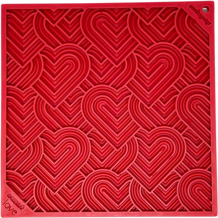 Heart Design Valentine Enrichment Lick Mat: Large