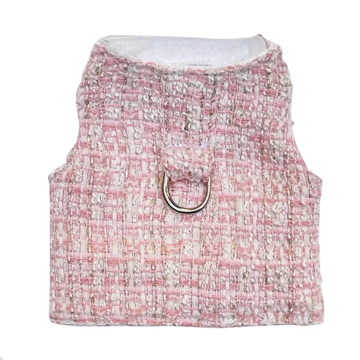 Hello Doggie Annabella Tweed Dog Harness – Pearl