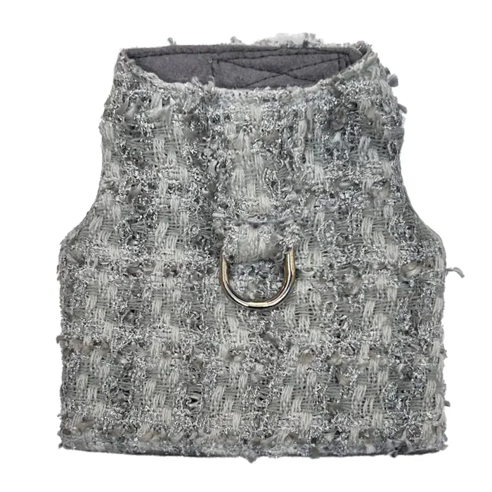 Hello Doggie Annabella Tweed Dog Harness – Platinum