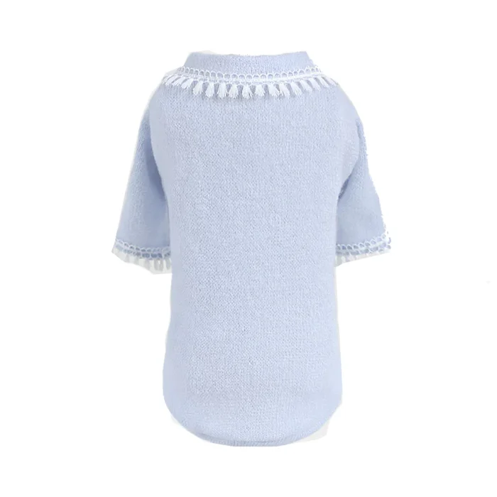 Hello Doggie Heavenly Kiss Dog Sweater – Blue
