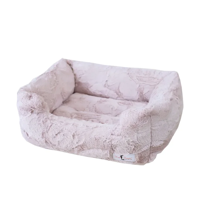 Hello Doggie Luxe Dog Bed – Blush