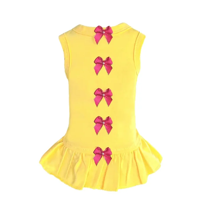 Hello Doggie Summer Dreams Dog Dress – Yellow