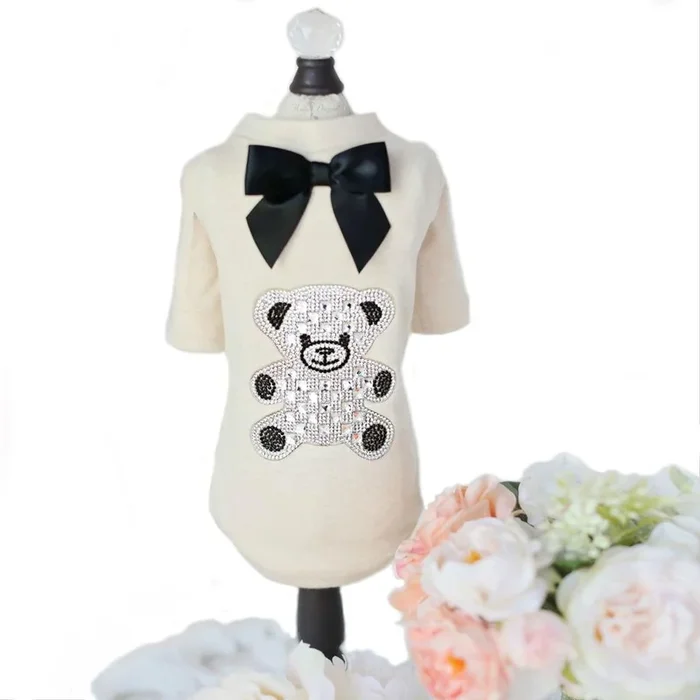 Hello Doggie Teddy Bow Dog Shirt