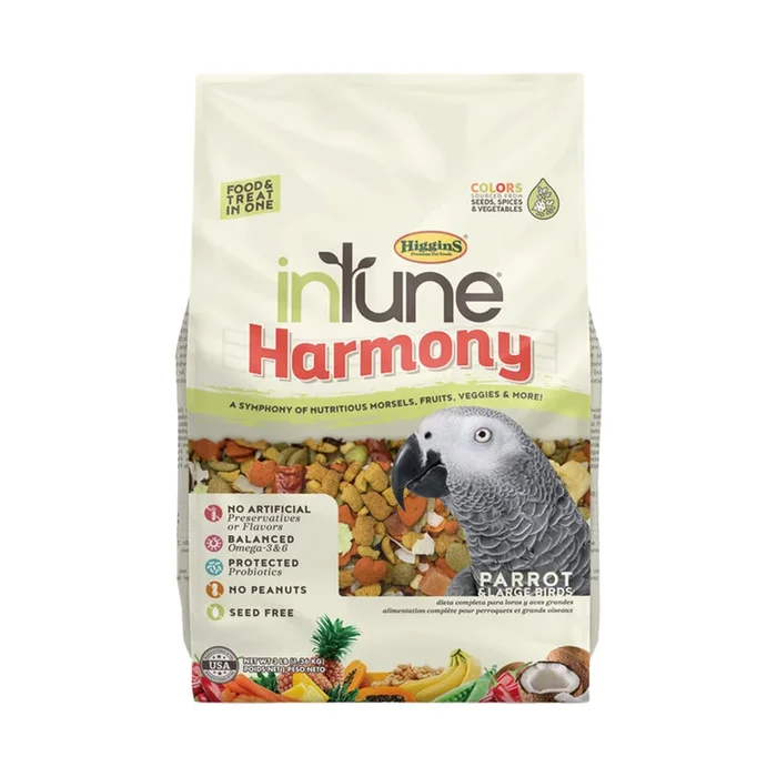 Higgins inTune Harmony Parrot & Large Bird Food 3-lb