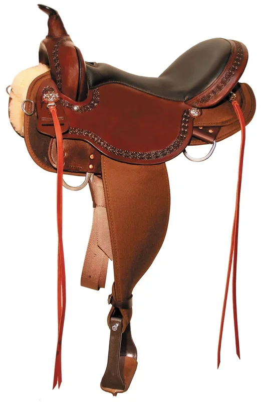 High Horse Daisetta Cordura Trail Saddle, Wide, Tobac