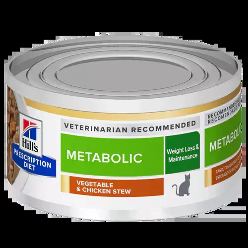 Hills Prescription Diet Metabolic Vegetable & Chicken Stew Wet Cat Food