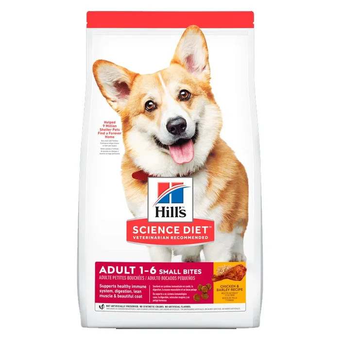 Hills SD Can Advanced Fitnees Adult small Bites Chicken & Barley 5 Lbs