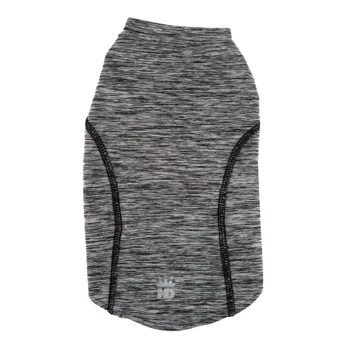 Hip Doggie 4-Way Stretch Athletic Dog Shirt – Gray with UV