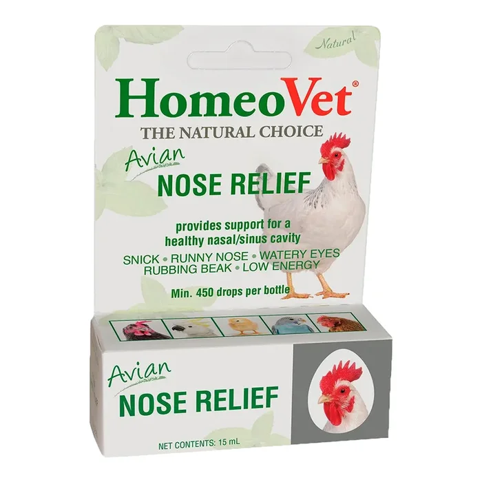 HomeoPet Avian Nose Relief Supplement for Birds 15 ml
