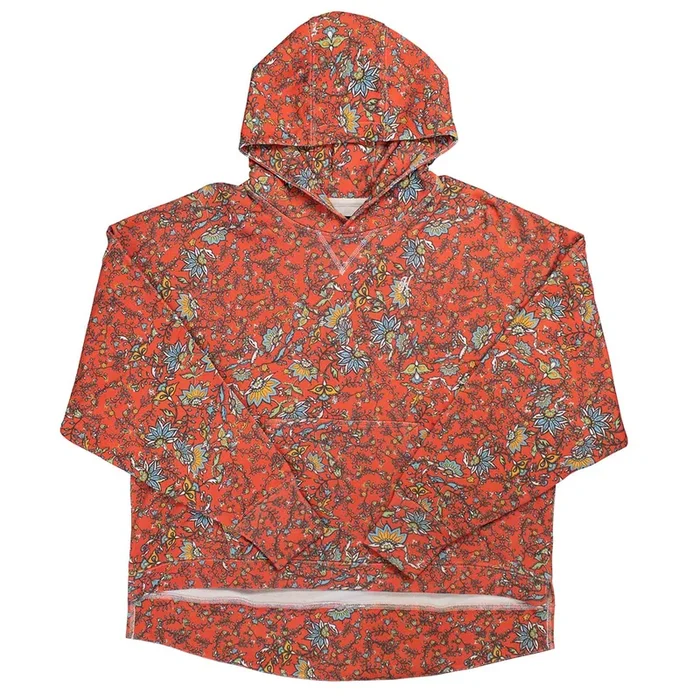 Hooey Roomy Ladies’ Hoodie, Poppy Floral/Pink