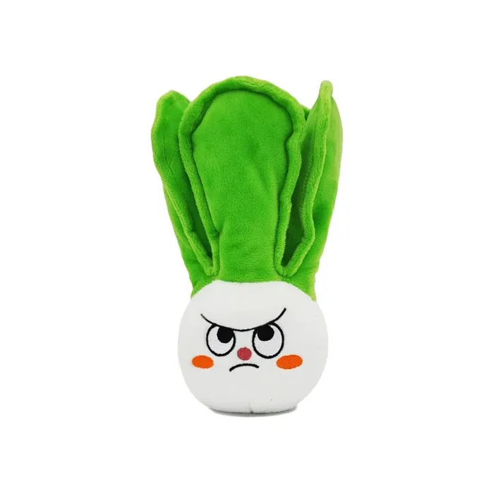 HugSmart Feisty Veggie Fuzzy Friendz Dog Toy – Bok Choy