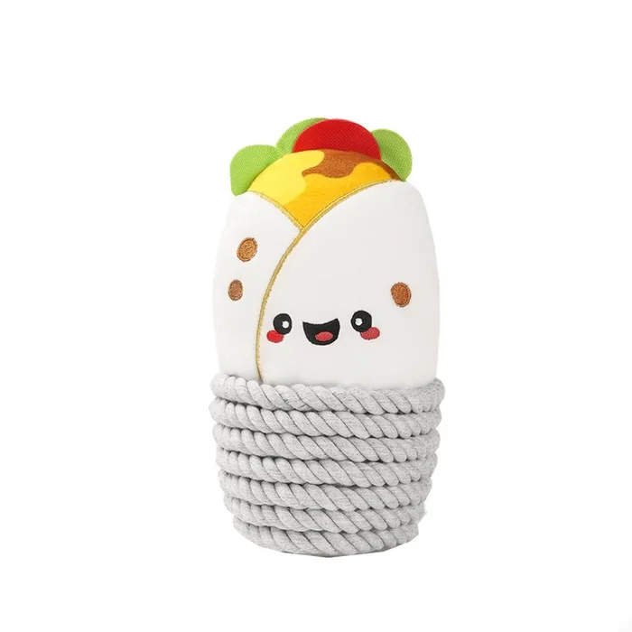 HugSmart Fiesta Chewsday Ropefunz Dog Toy – Burrito