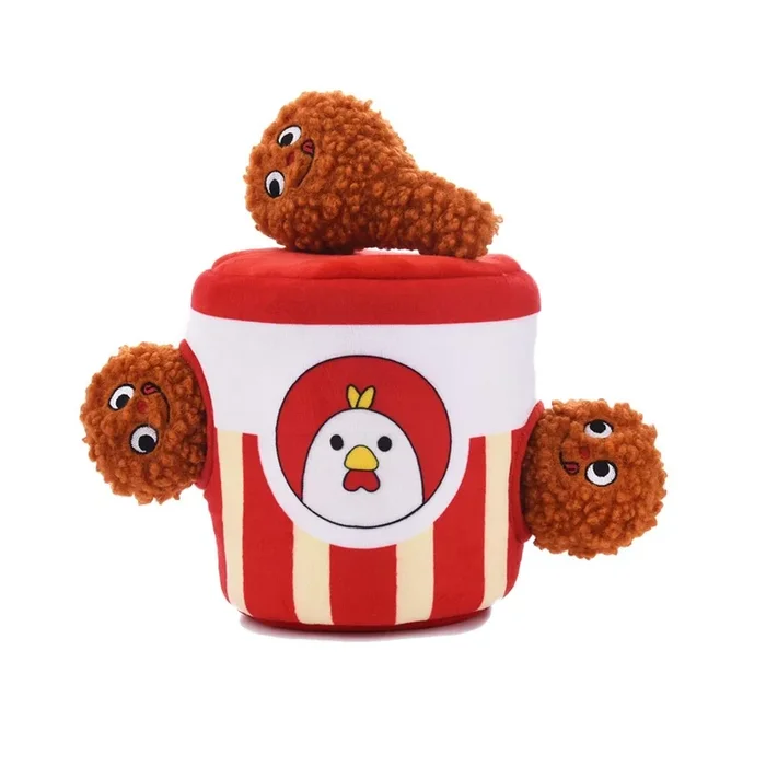 HugSmart Food Party Puzzle Hunter Dog Toy – Fried Chicken